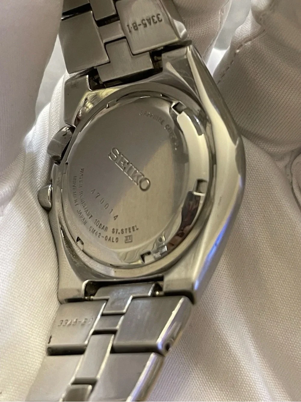 Seiko Arctura Kinetic 5M62-0AL0 Men's Watch Silver Dial Stainless Steel 43mm